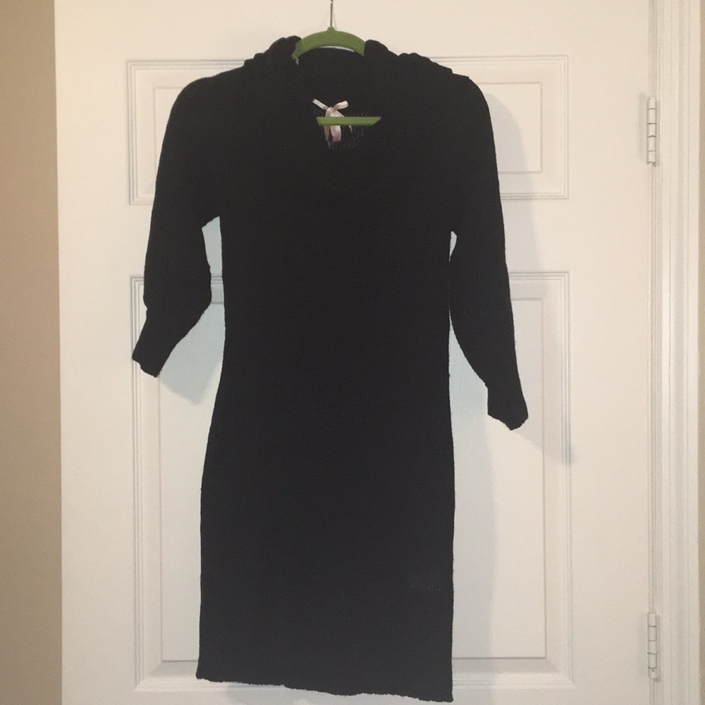 Black sweater dress